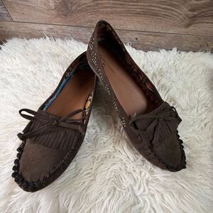 Faded Glory Womens Brown Casual Shoes Sz 9 Silver Accents SW Design 1990’s NWOT